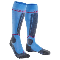 2022 Falke Women's SK4 Energizing Light Ski Sock -Swix Store 22 Falke WMNS SK4 Ski Sock BLU 3